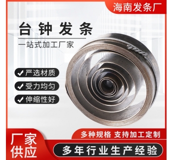 廠家供應(yīng)臺(tái)鐘網(wǎng)發(fā)條不銹鋼渦卷彈簧 不銹鋼五金彈簧發(fā)條